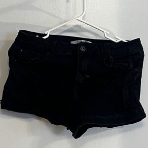 Celebrity Pink Black Denim Jean Shorts